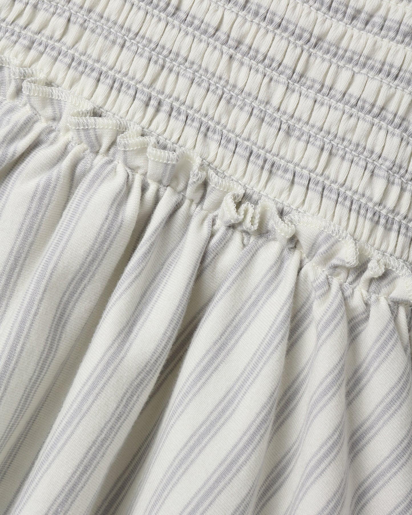 Lainey Romper || Cloud Stripe