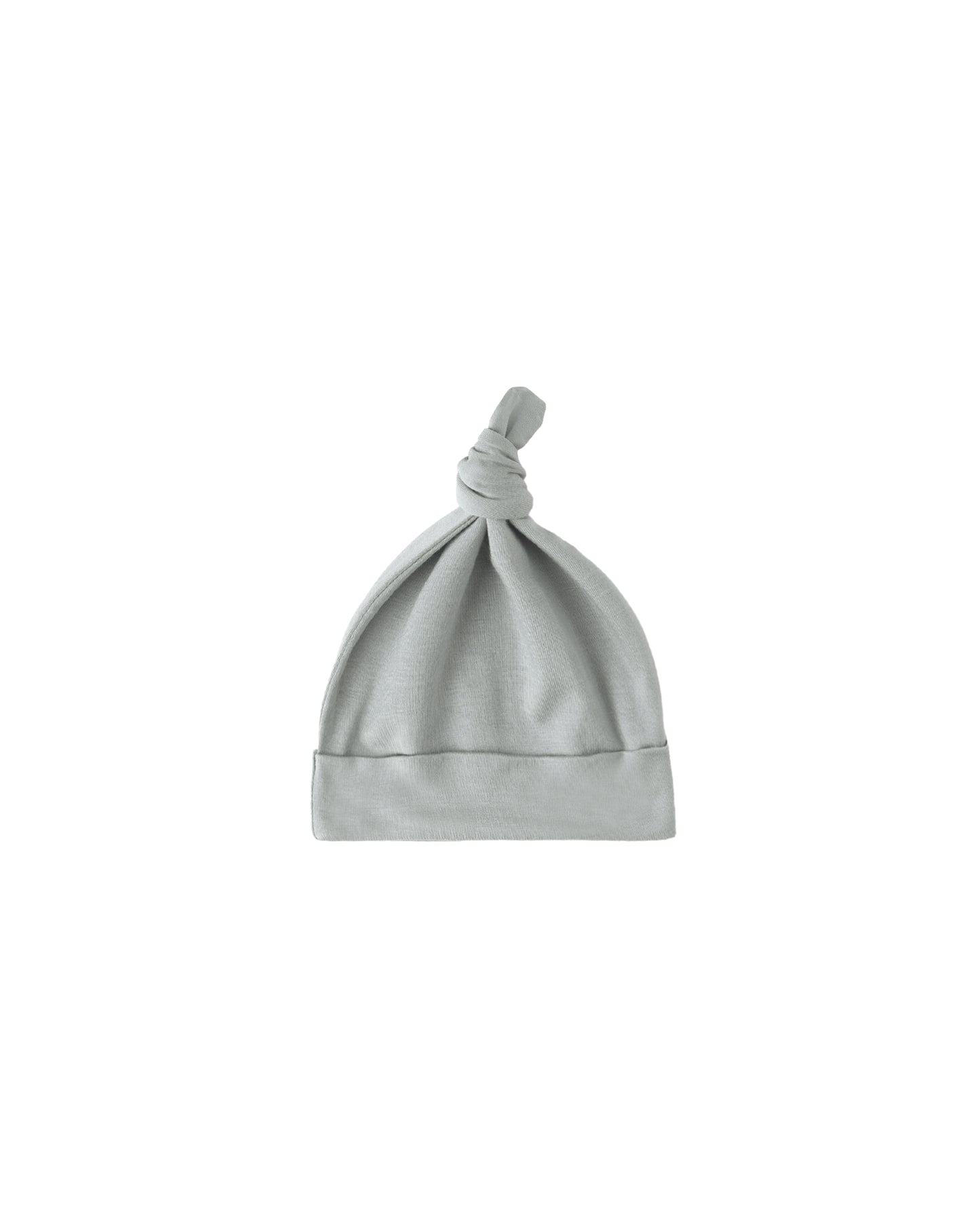 Bamboo Knotted Baby Hat || Steel Blue