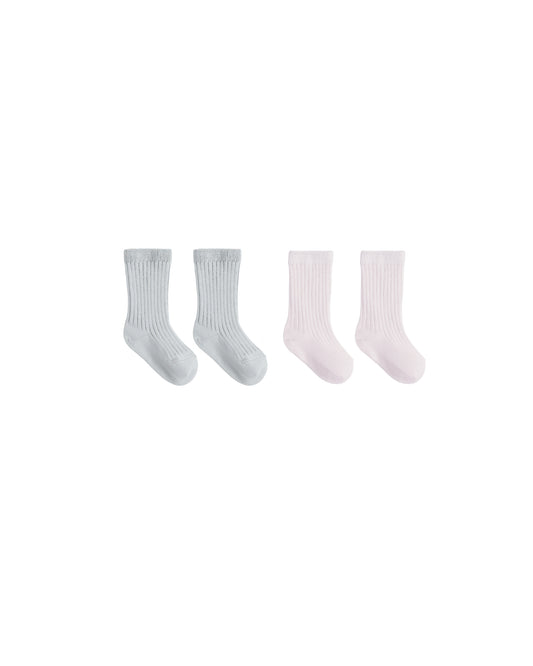 Socks Set || Ice Blue, Lilac