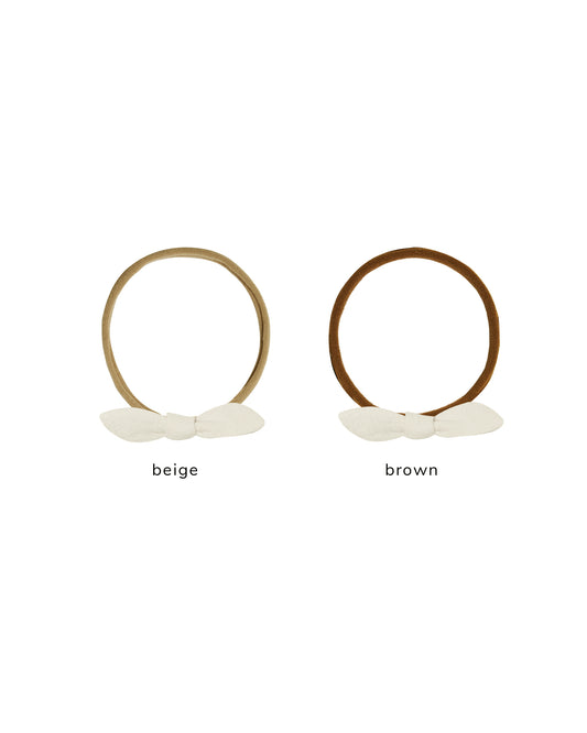 Little Knot Nylon Headband | Ivory
