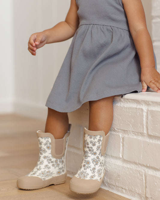 Rain Boots || Blue Floral