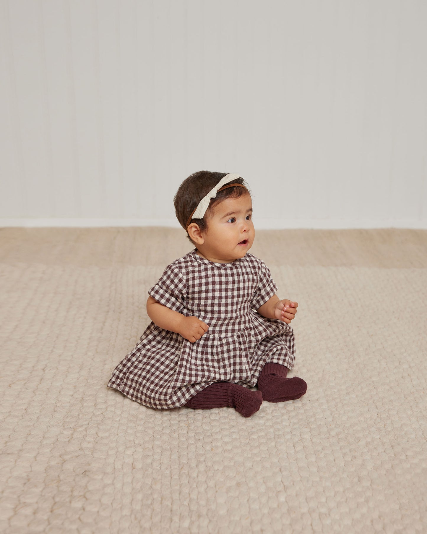 Brielle Dress | Plum Gingham