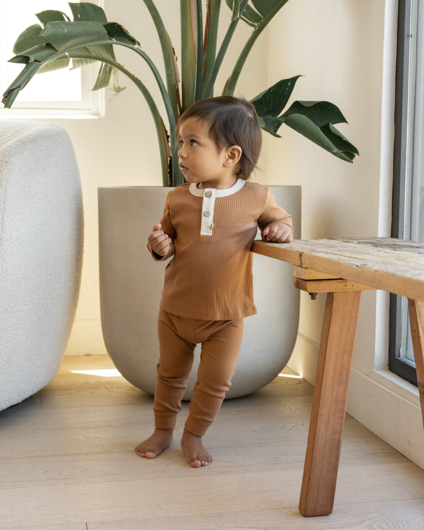 Ribbed Legging | Cinnamon