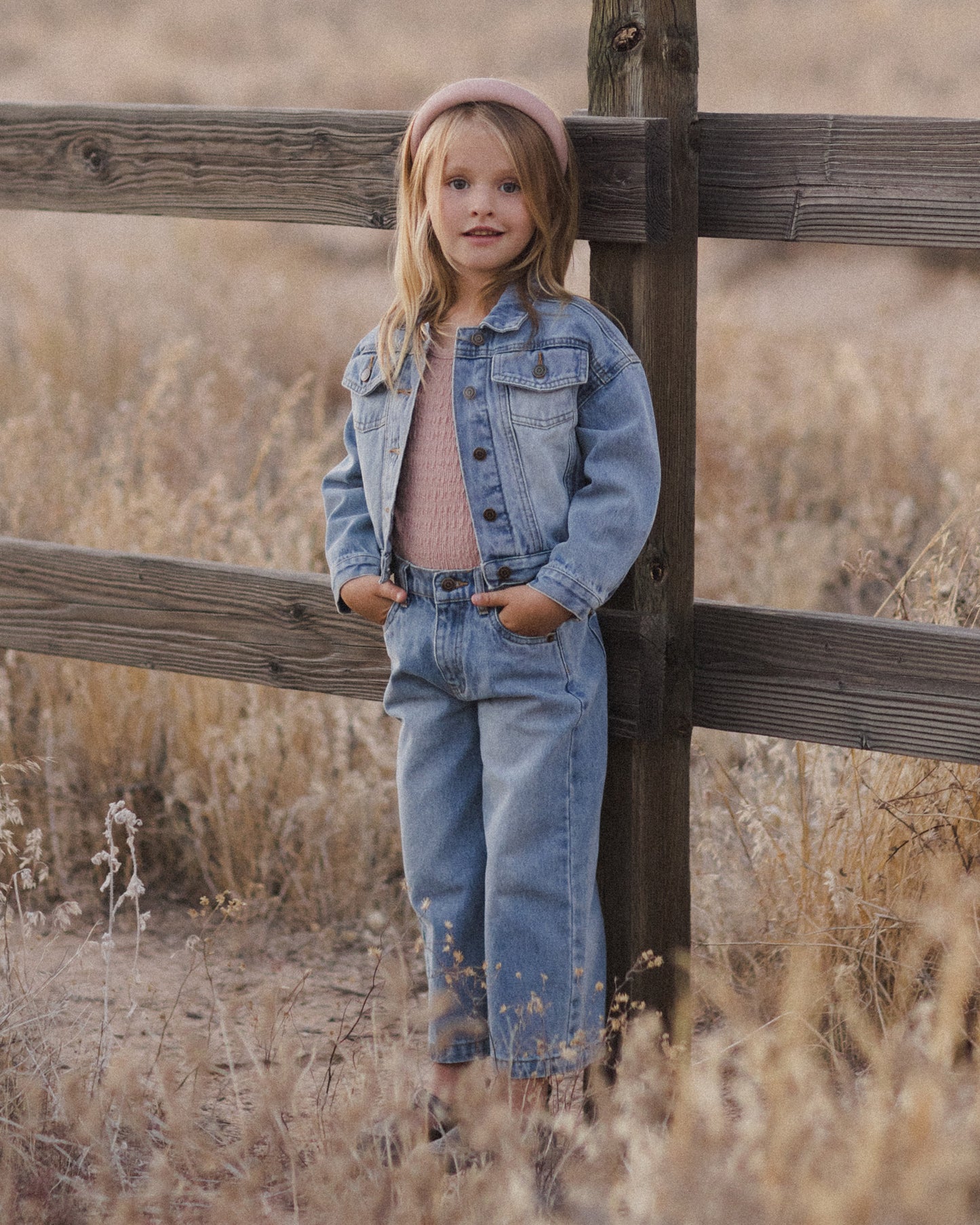 Straight Leg Pant | Light Washed Denim