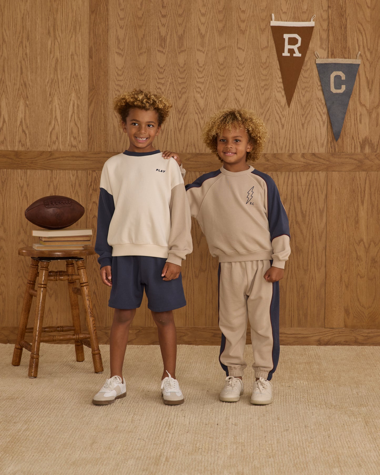 Paneled Sweatpant || Stone
