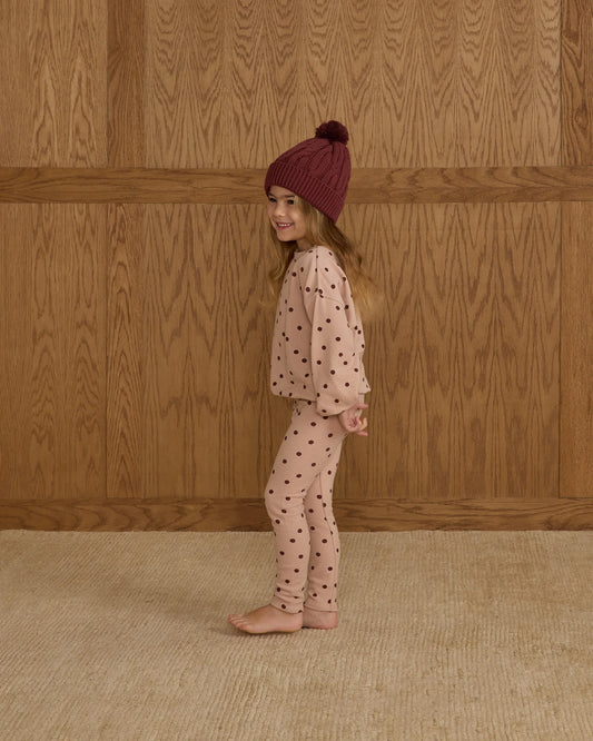 Spongey Knit Set || Polka Dot