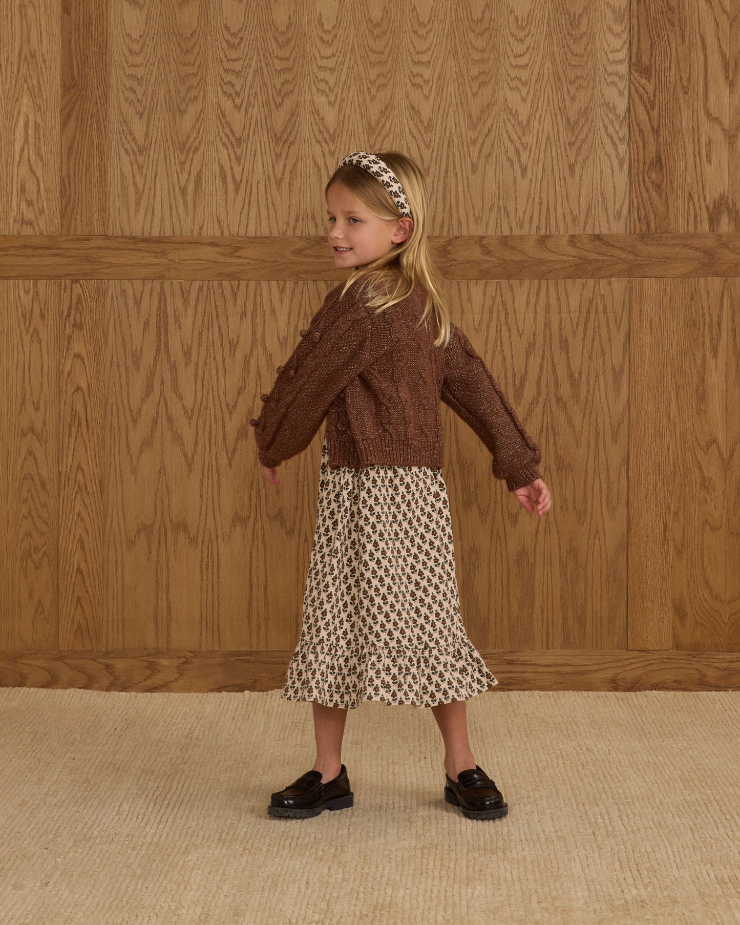 Bobble Cardigan || Brown
