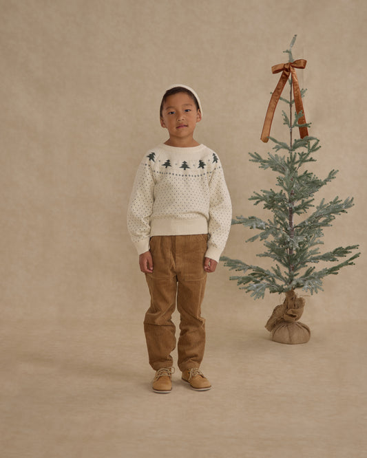 Fair Isle Sweater || Trees