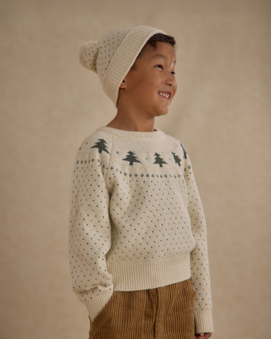 Fair Isle Sweater || Trees