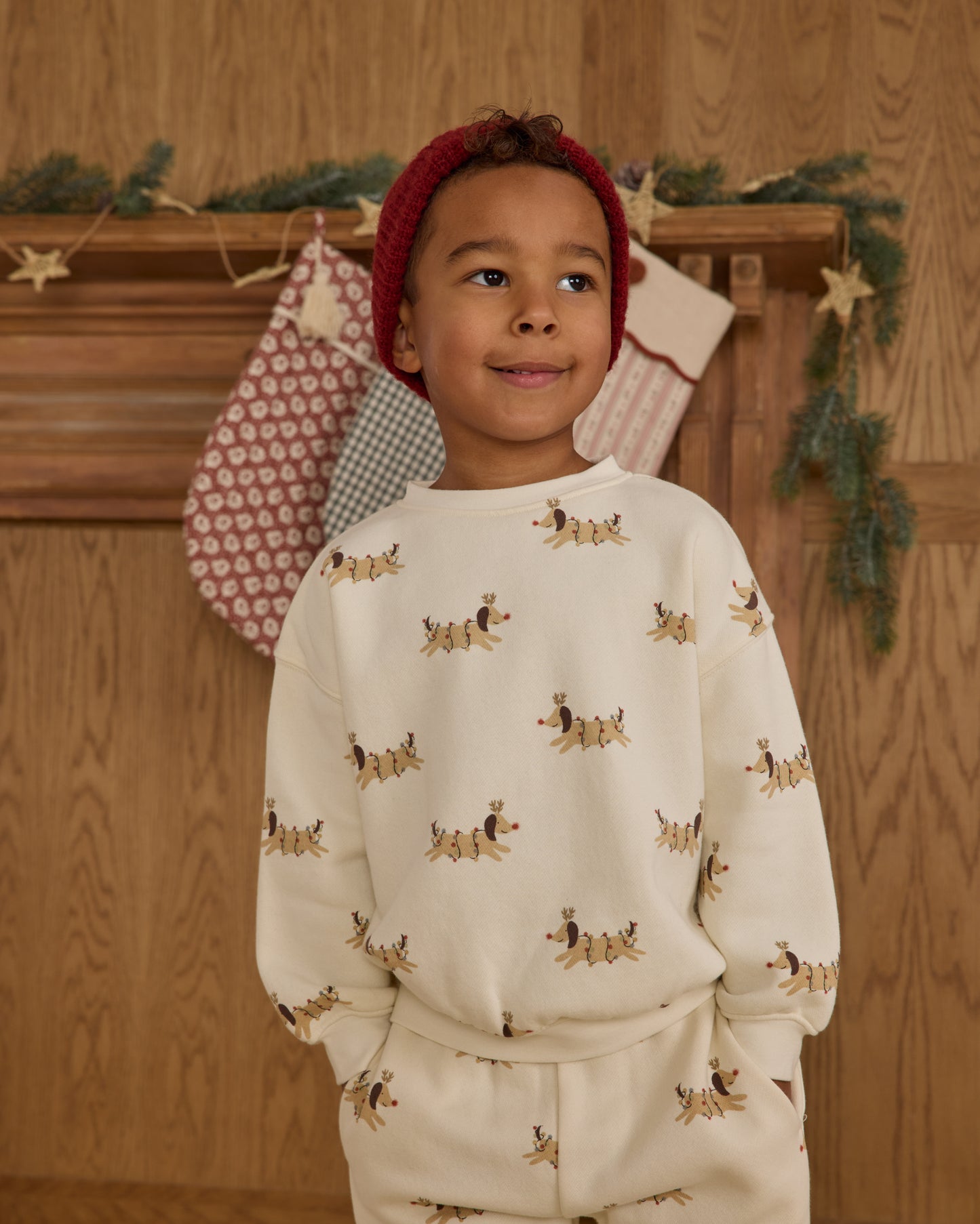 Relaxed Sweatshirt || Christmas Dogs