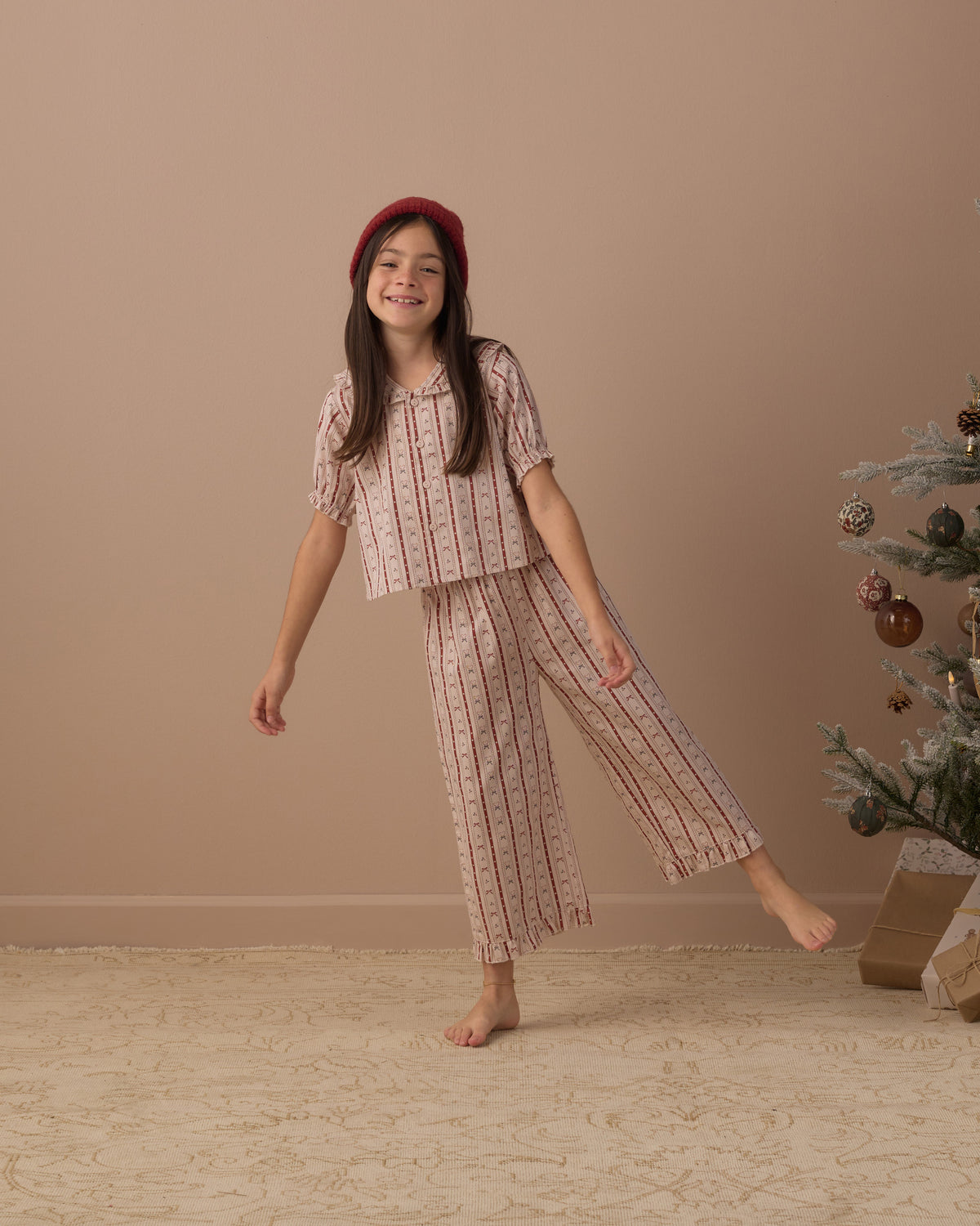 Ruffle Pajamas | Candy Cane Lane