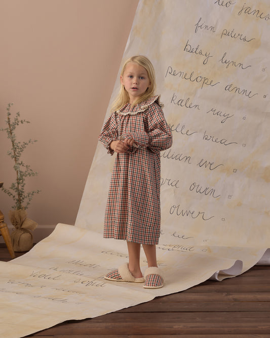 Girl's Nightgown | Holiday Gingham