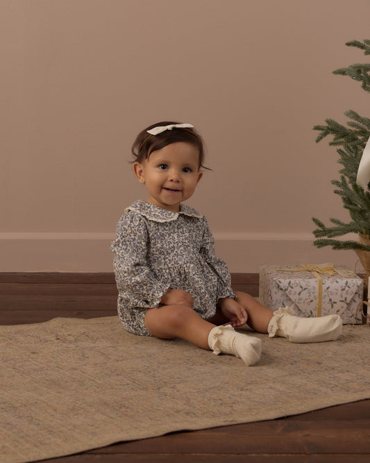 Cora Romper | Slate Floral