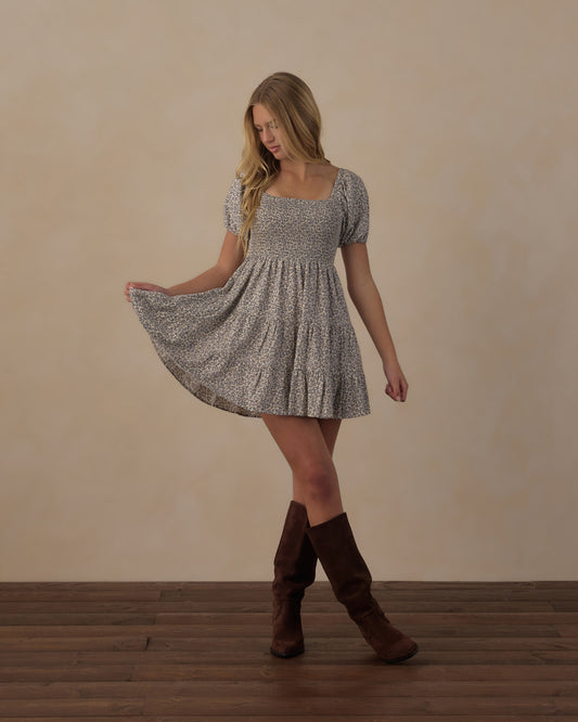 Teen Emily Dress | Slate Floral