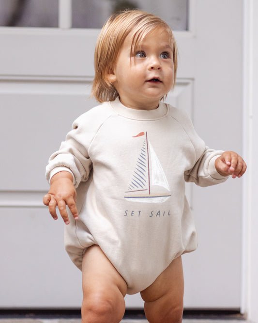 Crewneck Romper || Set Sail