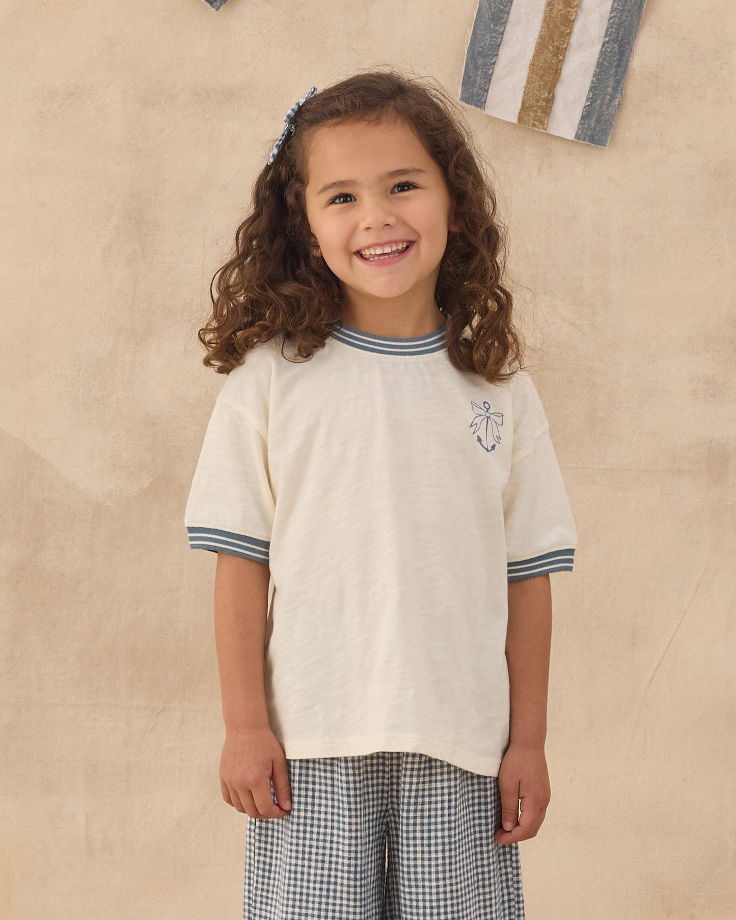 Bows, Set Of 2 || Marine Gingham