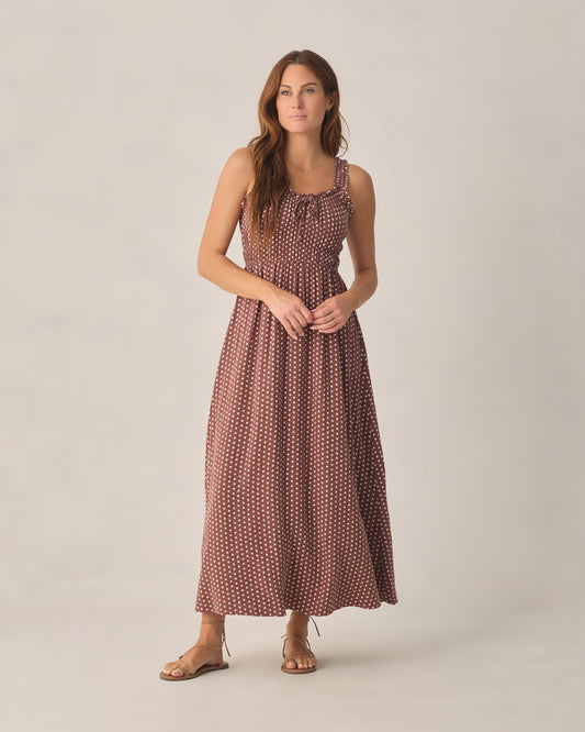 Women's Jane Dress || Chocolate Polka Dot