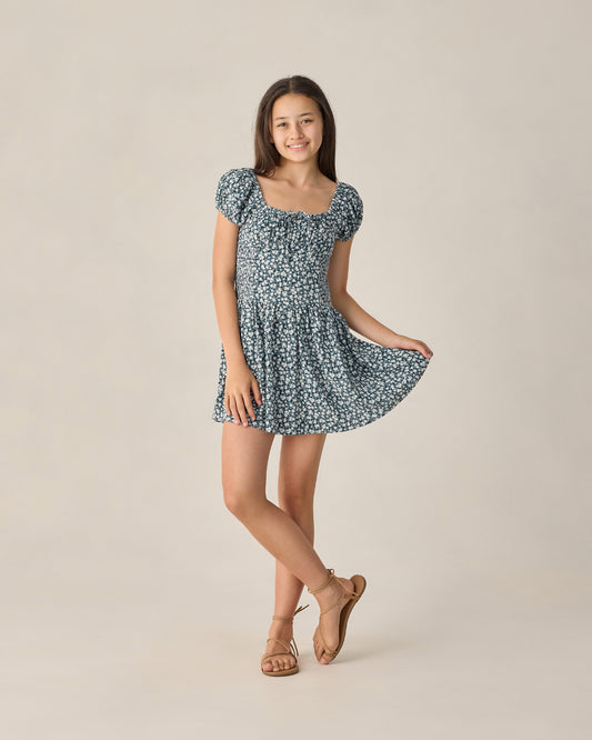 Alex Dress | Navy Floral - Teen