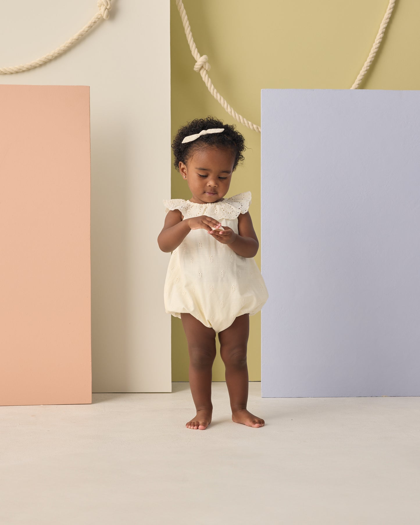 Myla Romper || Ivory