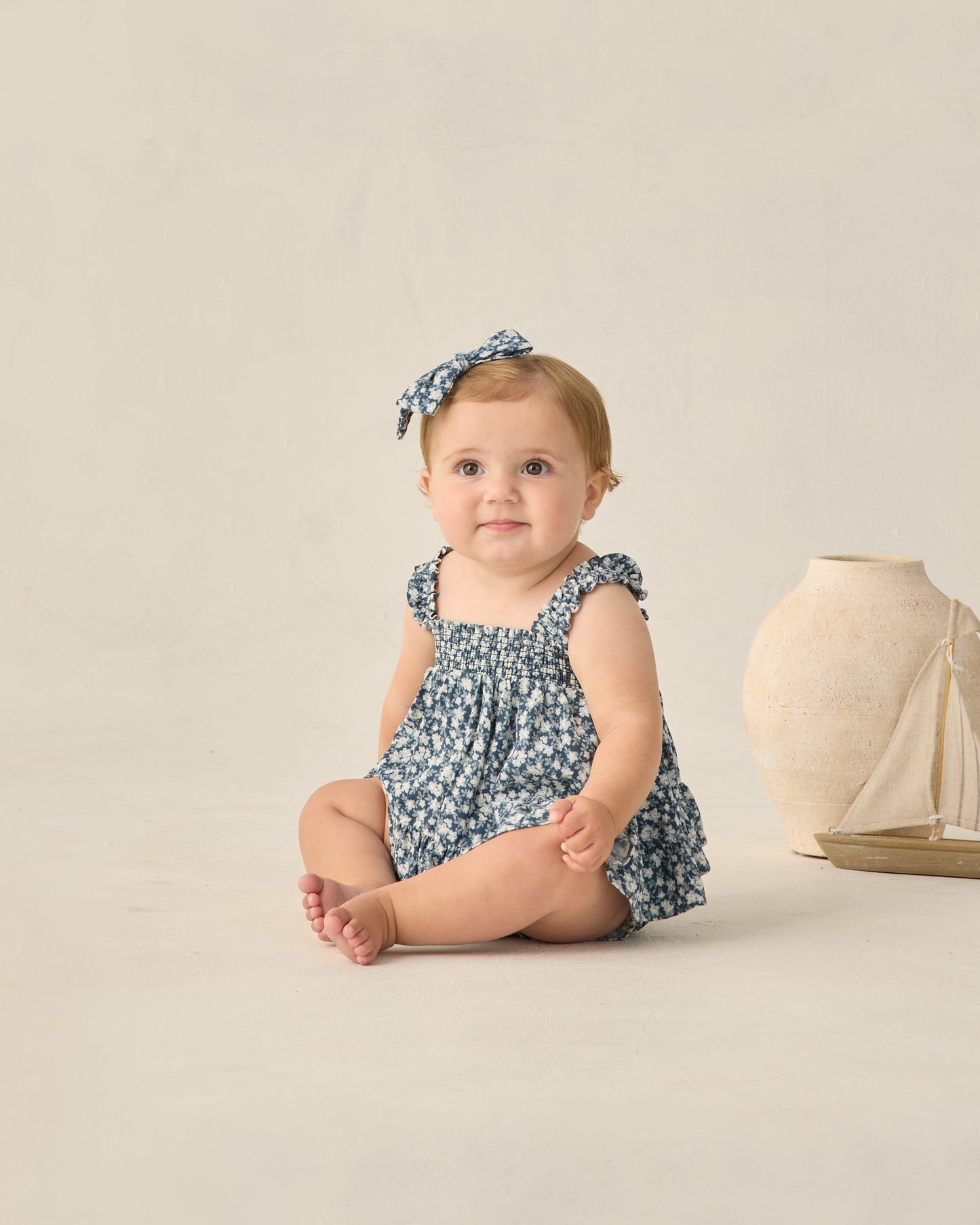 Bow || Navy Floral