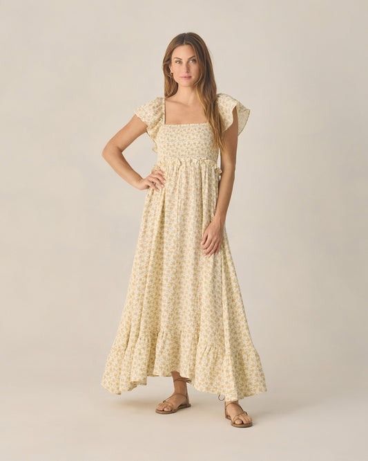 Women's Francesca Dress || Yellow Floral