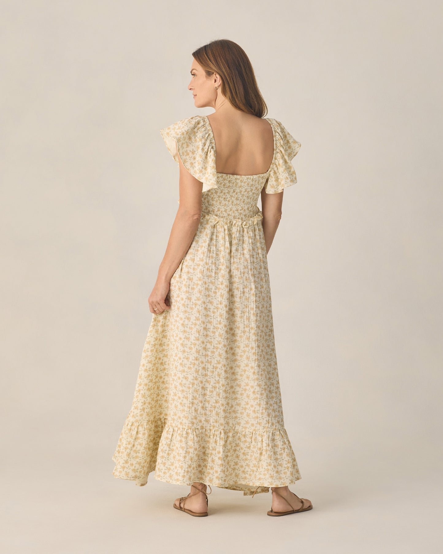 Women's Francesca Dress || Yellow Floral
