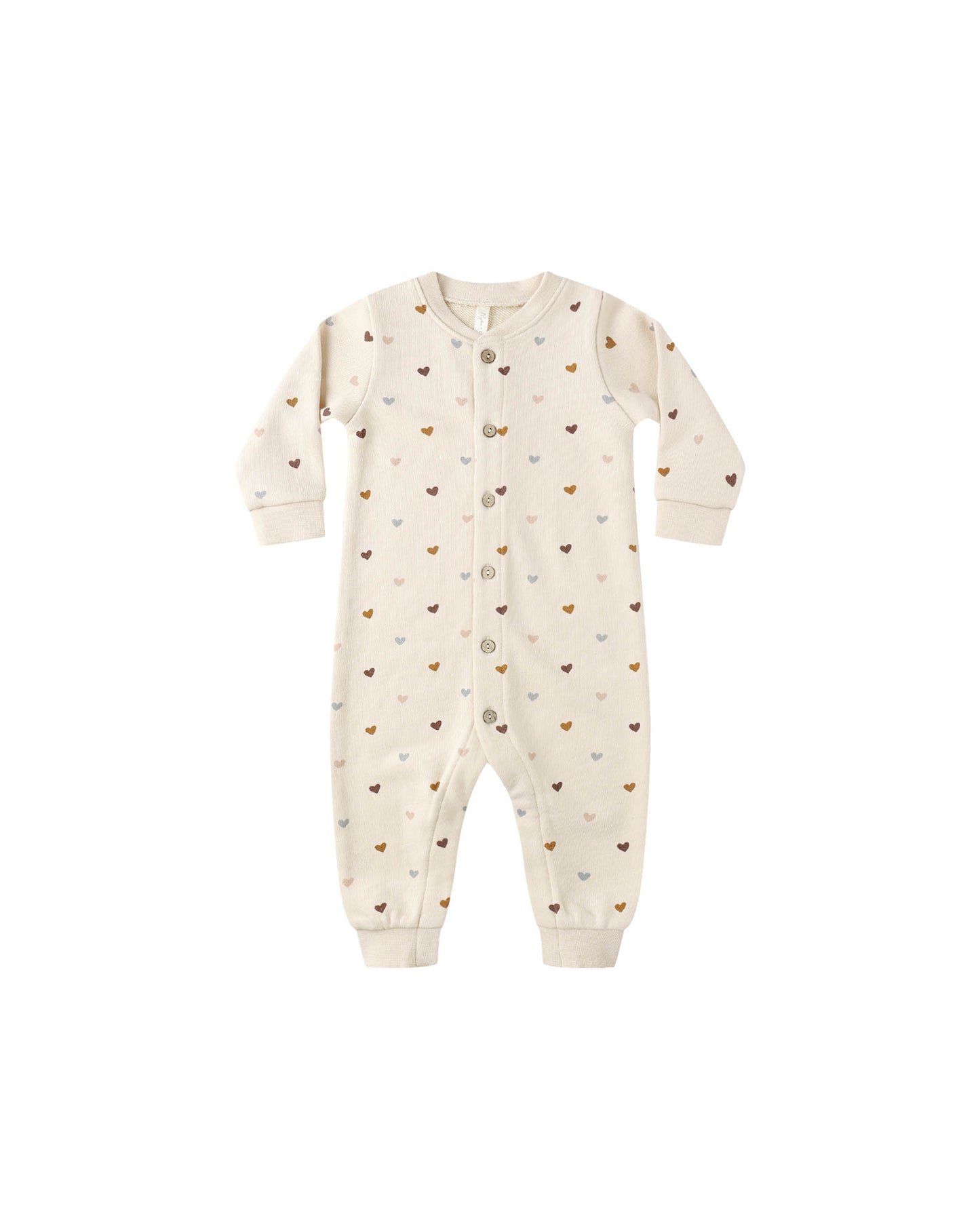 Button Down Jumpsuit || Hearts