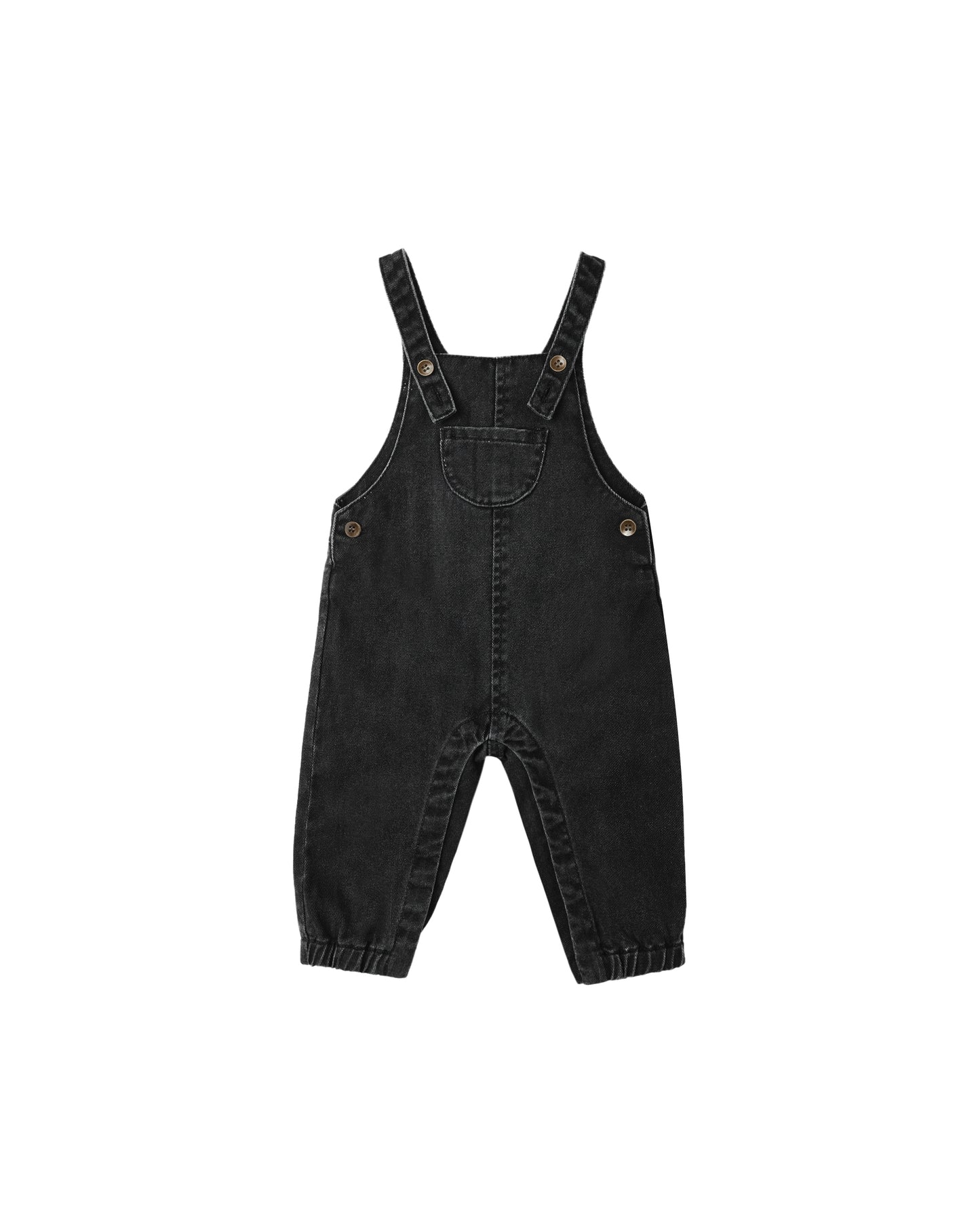 Baby Overalls || Washed Black