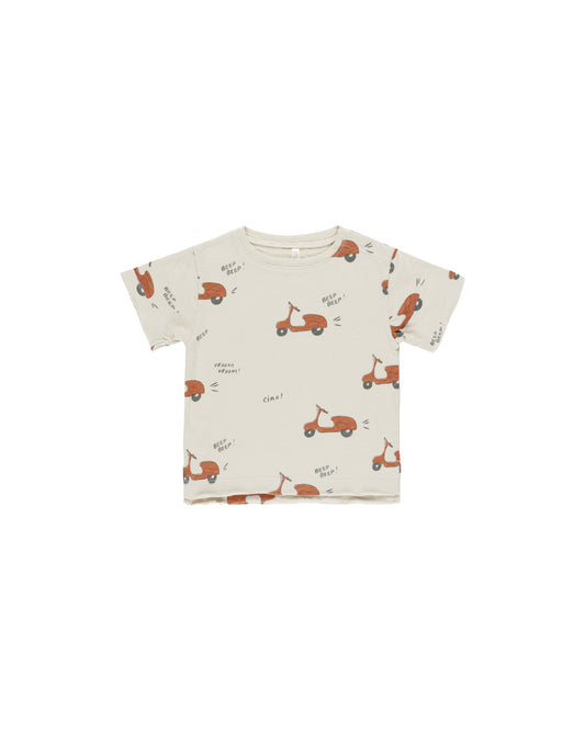 Moped Raw Edge Tee & Stone Dawson Short