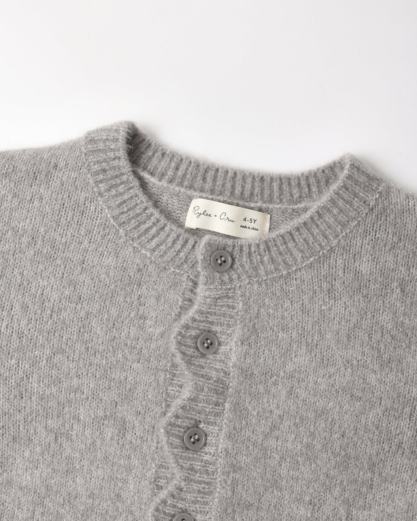 Scallop Cardigan | Dusty-Blue