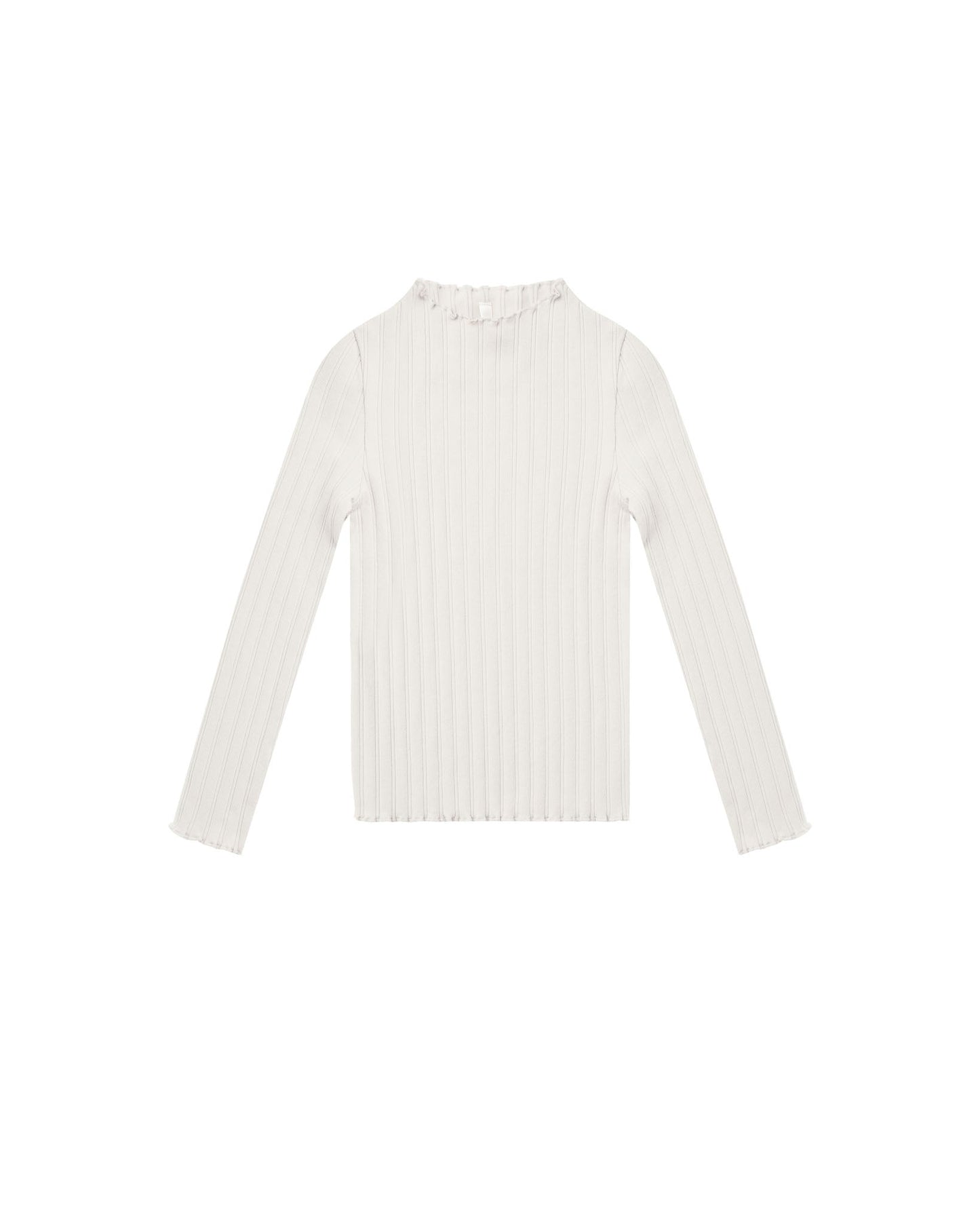 Ribbed Long Sleeve Tee | Ivory