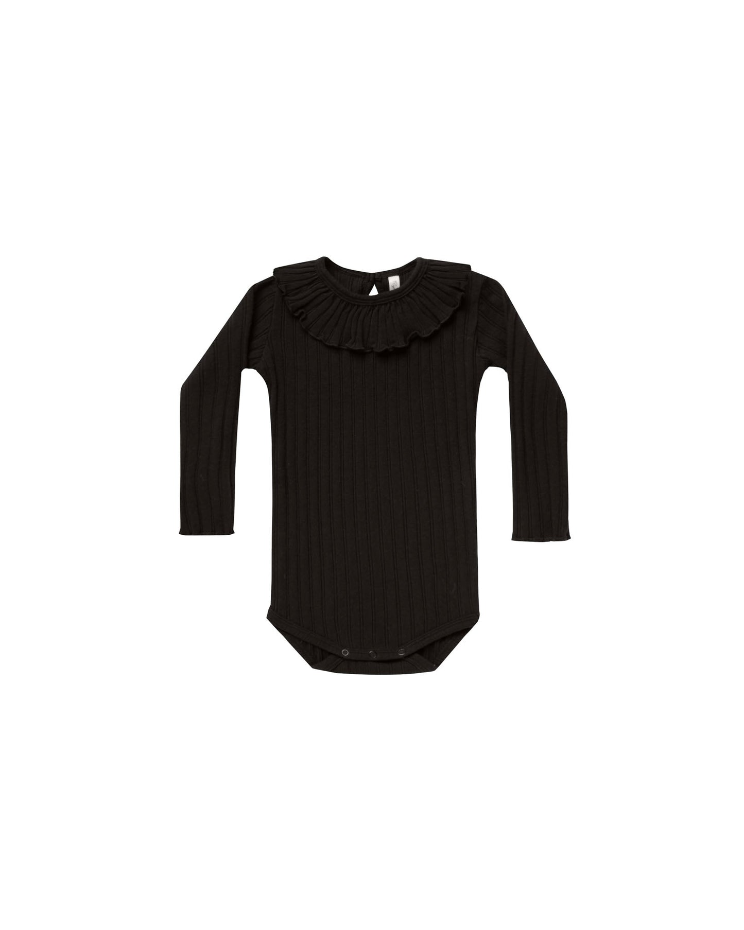 Ruffle Collar Onesie | Black