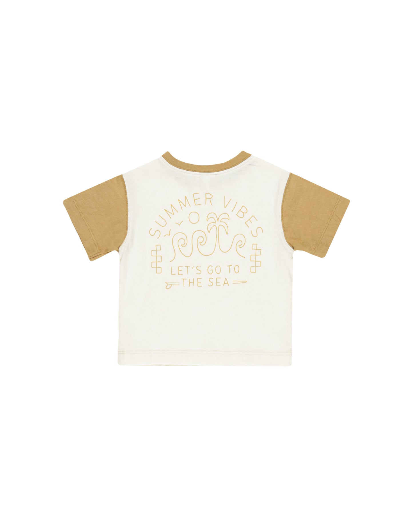 Short Sleeve Baseball Tee & Marigold Sam Short (8-9Y)