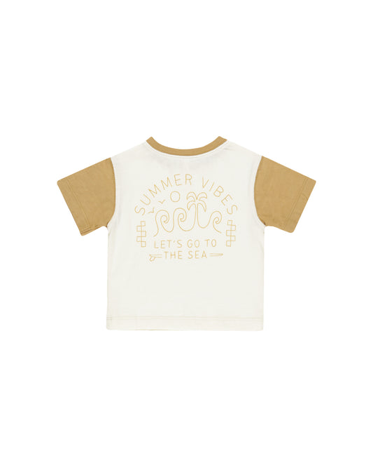 Contrast Short Sleeve Tee || Summer Vibes