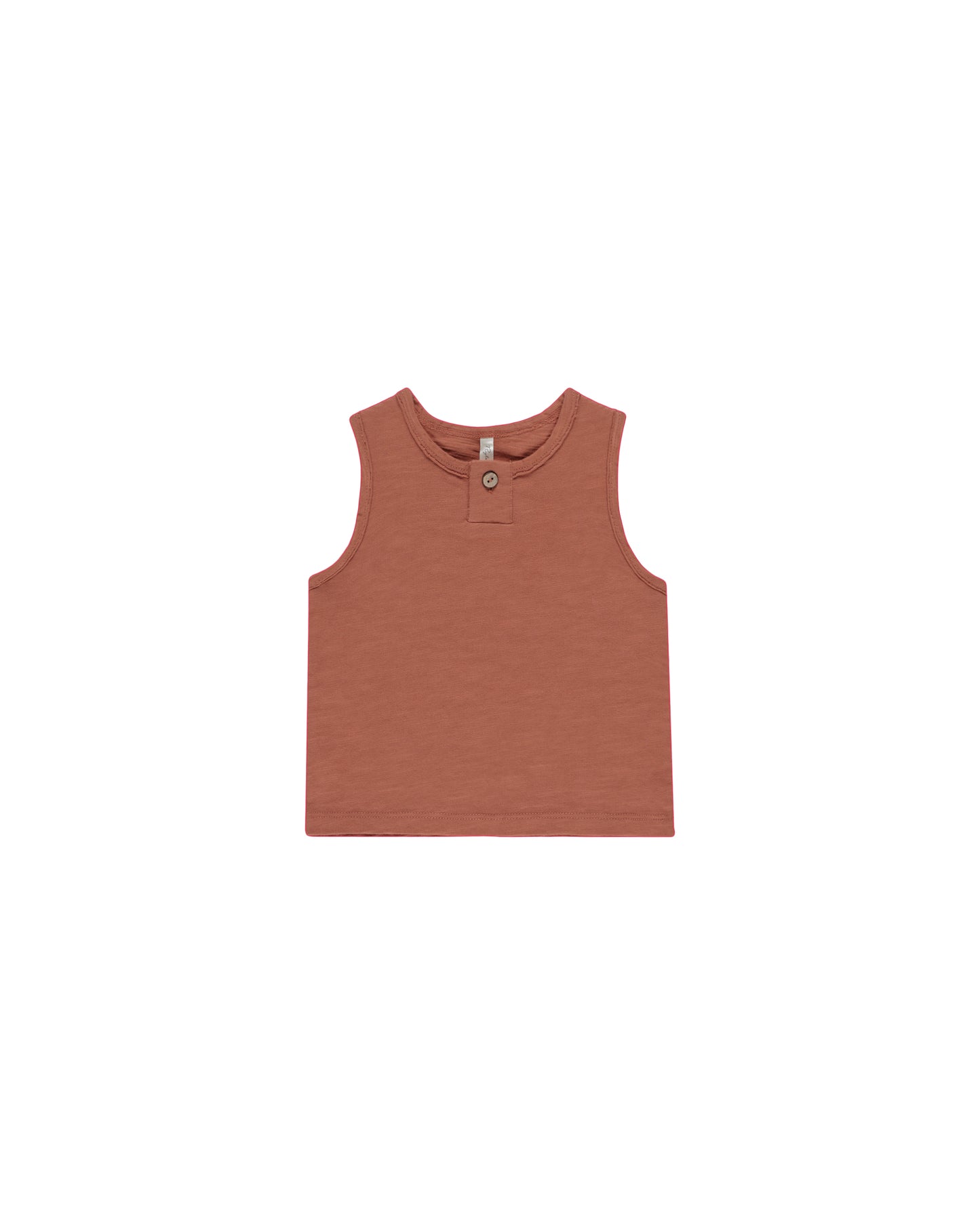Jersey Button Tank || Poppy