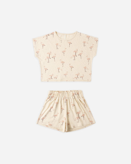 Raegan Set || Flamingo