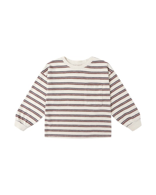 Relaxed Long Sleeve Tee || Vintage Stripe