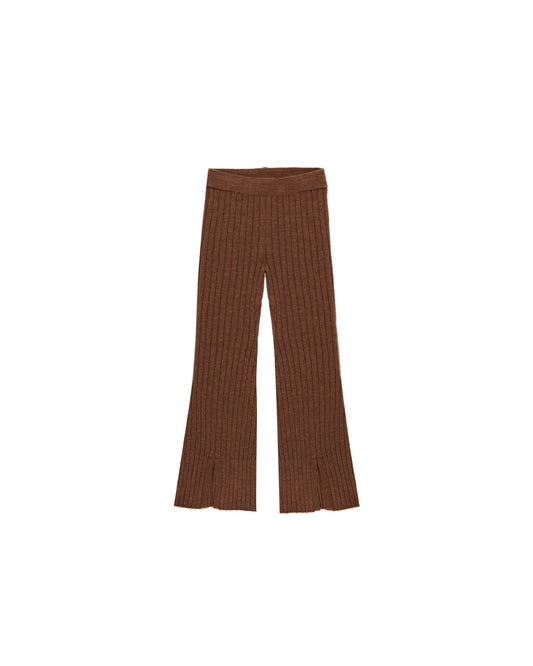 Flare Knit Pant || Brown