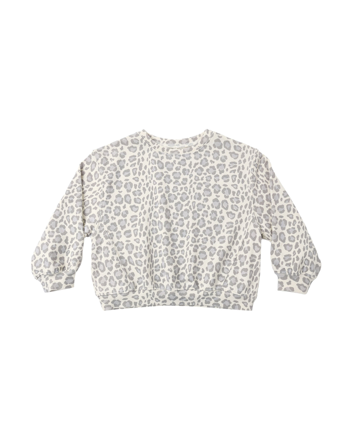 Oversized Sweatshirt | Blue Leopard