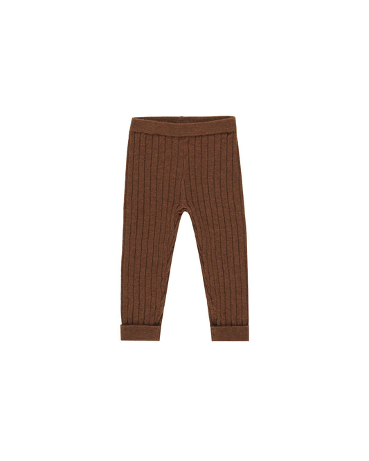 Cuffed Legging || Brown
