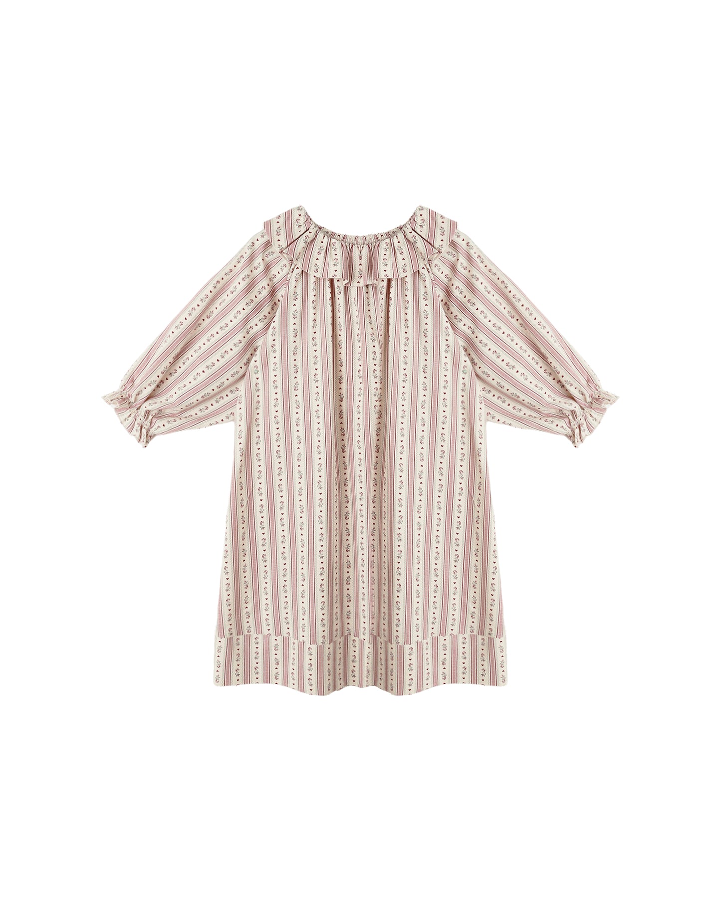 Girls Nightgown || Candy Cane Stripe