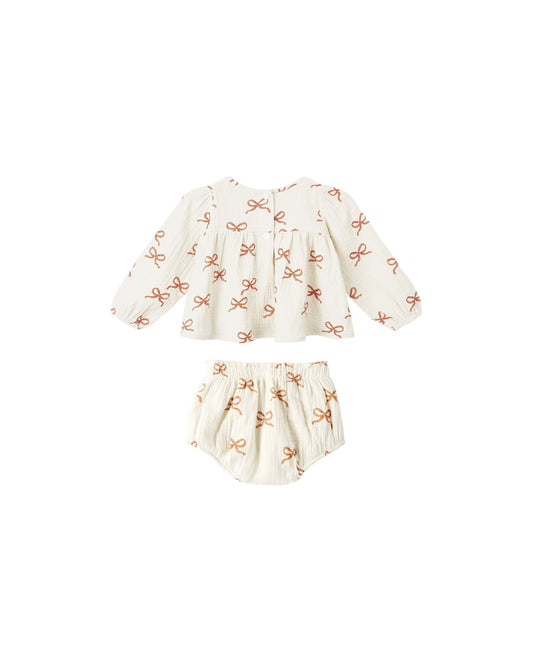 Sophia Top + Bloomer Set || Ruby Bows