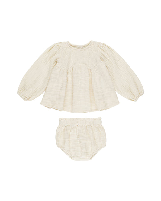 Sophia Top + Bloomer Set | Natural