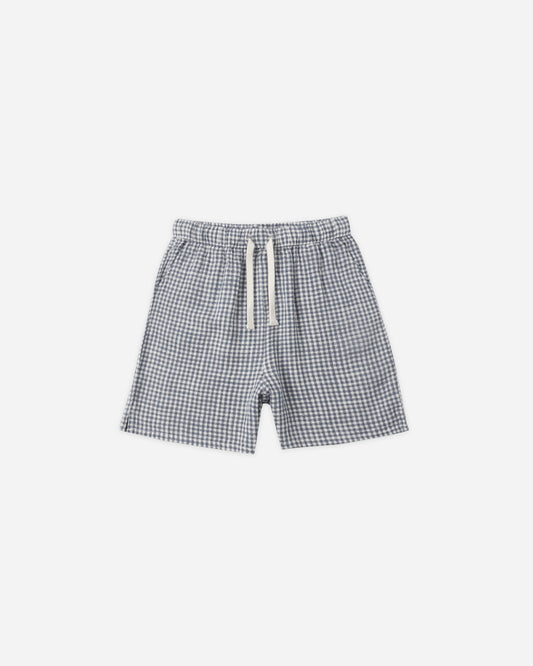 Perry Short || Marine Gingham
