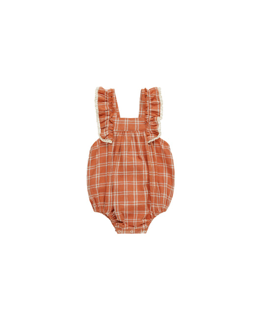 Maya Romper || Poppy Check