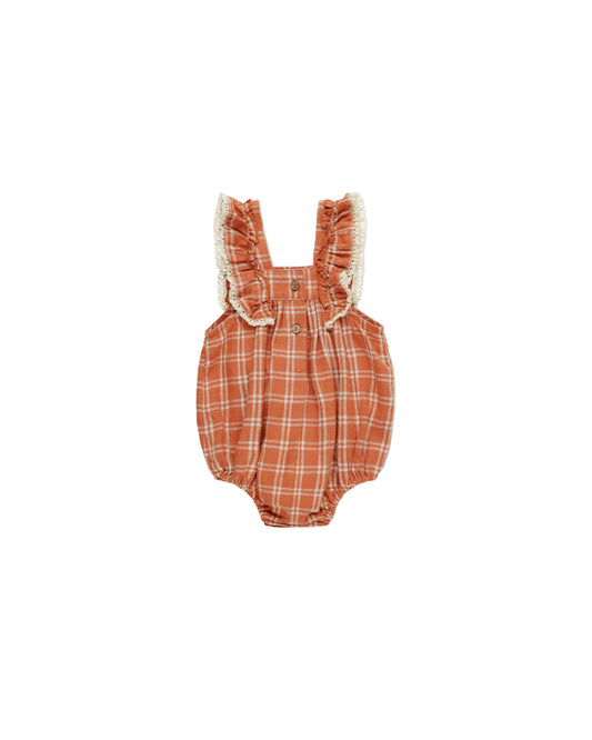Maya Romper || Poppy Check