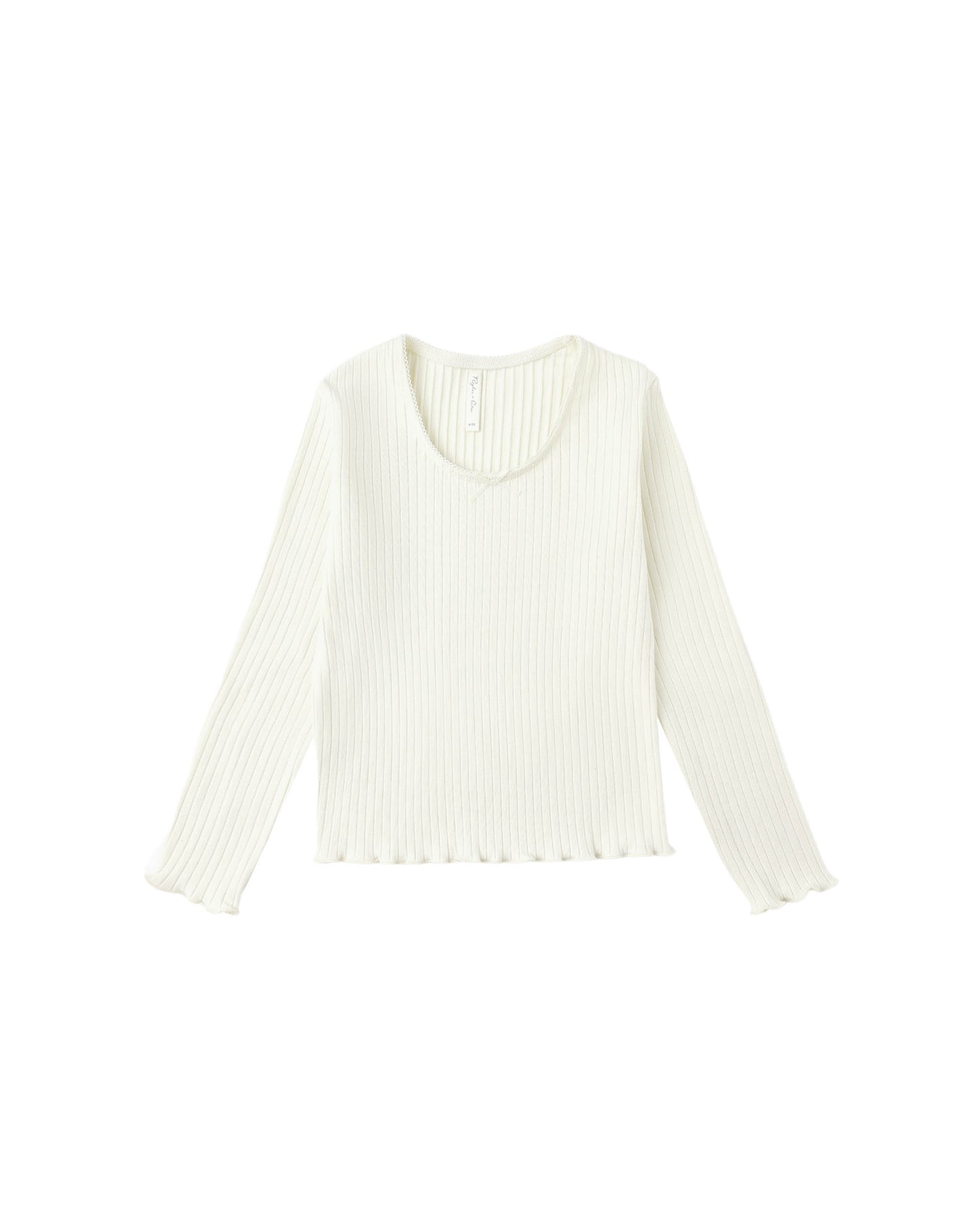 Ribbed Long Sleeve || Ivory