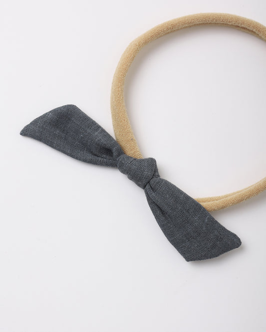 Little Knot Nylon Headband || Midnight