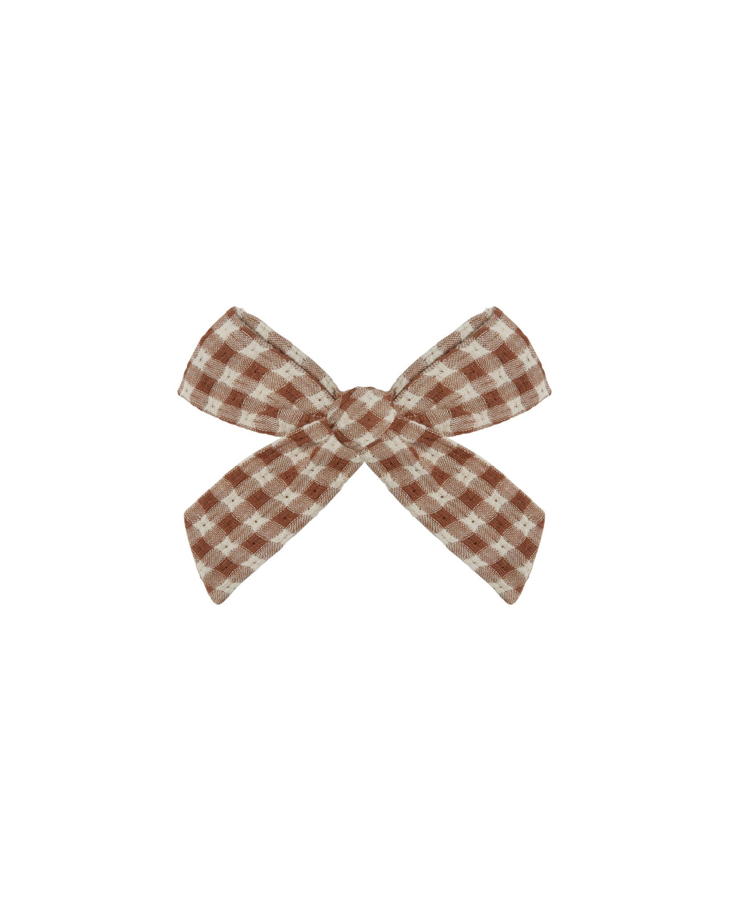 Girl Bow | Brown Gingham