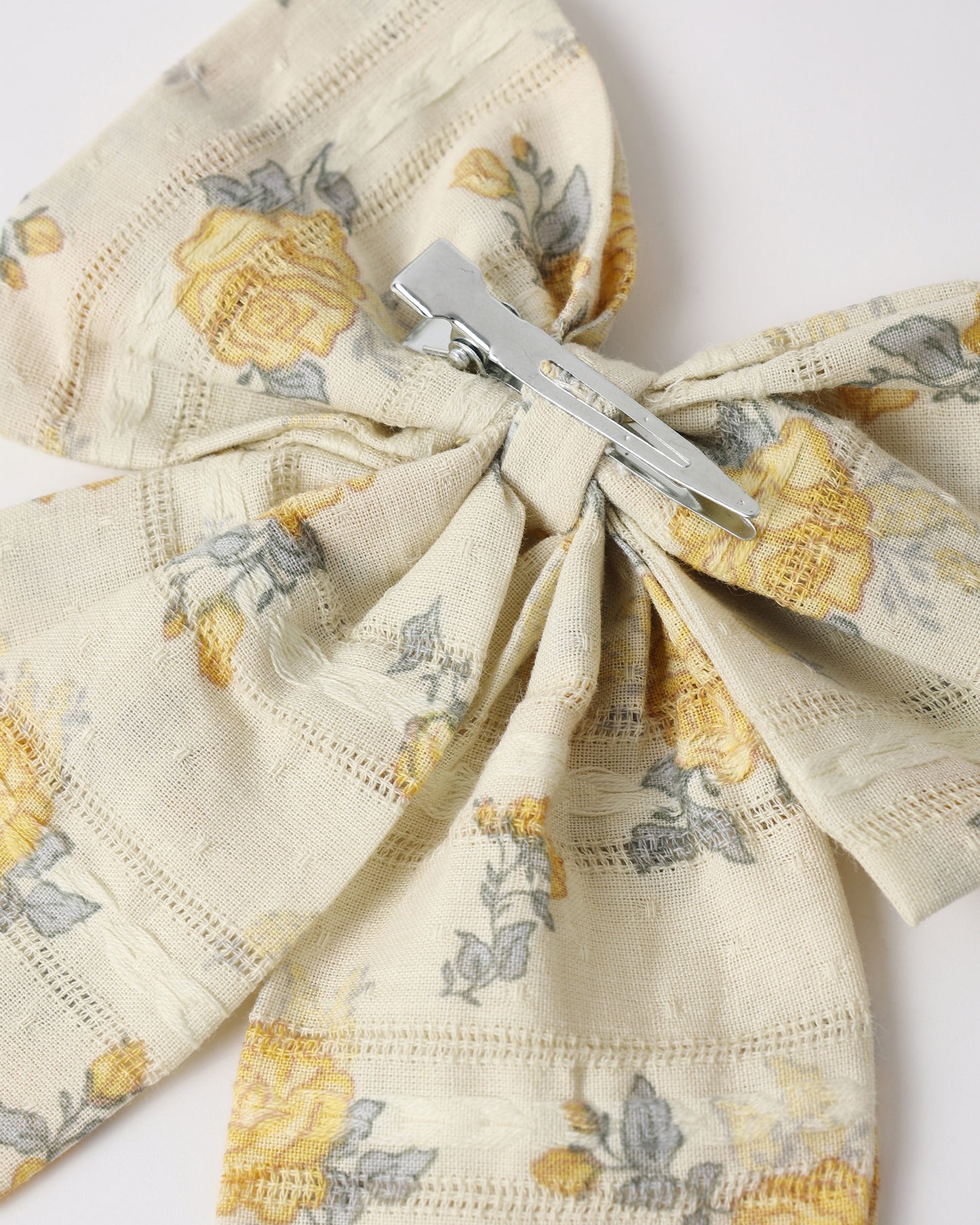 Oversized Bow || Lemon Ditsy Flower